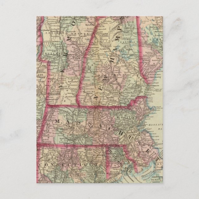Postal NH, Vt, Masa, RI, Conn (Anverso)