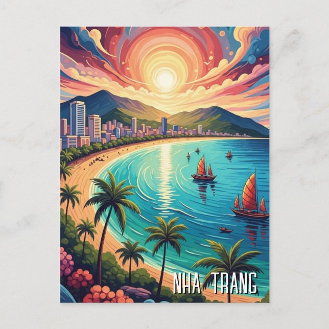 Postal Nha Trang Vietnam Viajes (Anverso)