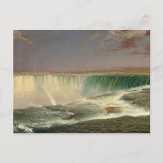 Postal Niagara, cascada por la iglesia Frederic Edwin
