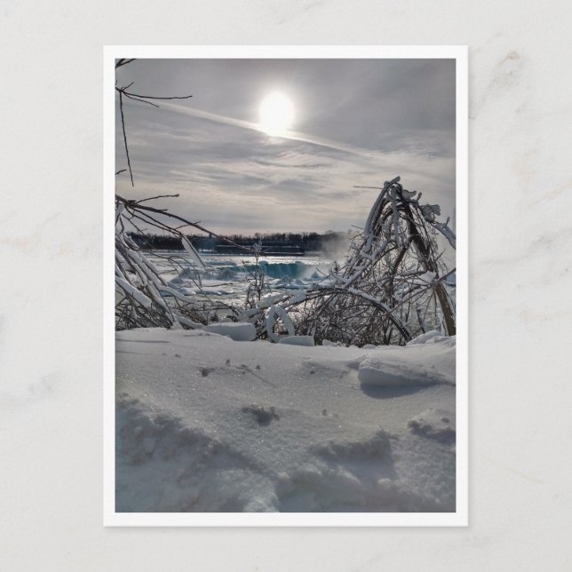Postal Niágara en invierno (Anverso)