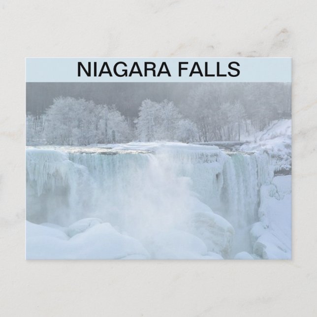POSTAL NIAGARA FALLS FROZEN POSTCARD (Anverso)