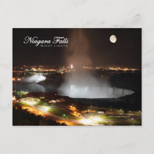 Postal Niagara Falls Night Lights