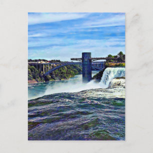 Postal Niagara Falls NY: Torre de observación de puntos d