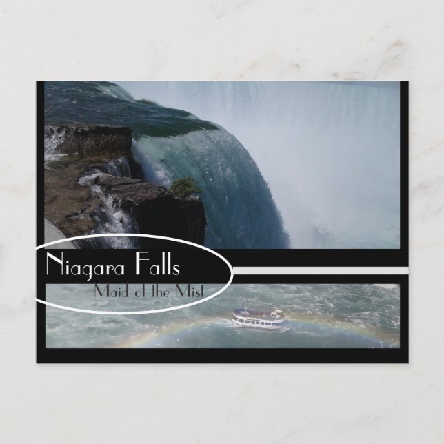Postal Niagra cae en la meseta (Anverso)