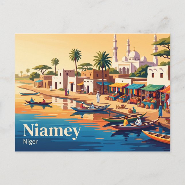 Postal Niamey, Níger (Anverso)