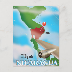 Postal Nicaragua: poster de vacaciones aéreas