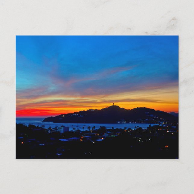 Postal Nicaragua - Sunset the bay of San Juan Del Sur (Anverso)