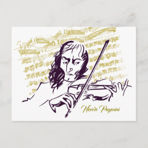 Postal Niccolo Paganini