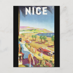 Postal Nice Vintage Travel Poster