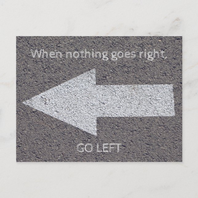 Postal Nichts geht rechts (Anverso)