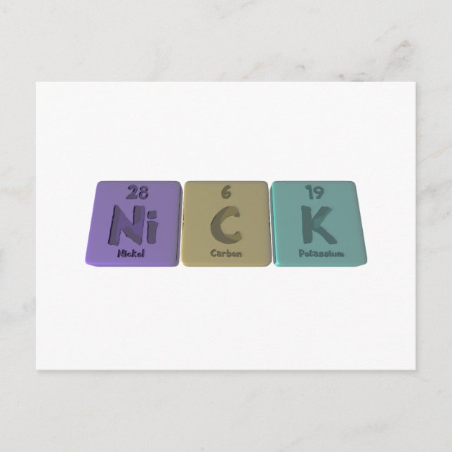 Postal Nick como Nickel Carbon Potassium (Anverso)
