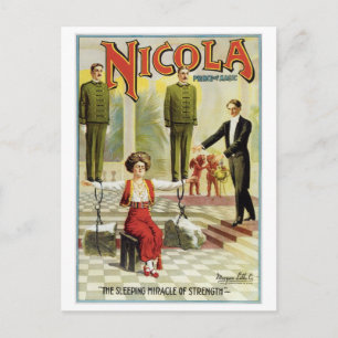 Postal Nicola Prince of Magic ~ Vintage Magician Act