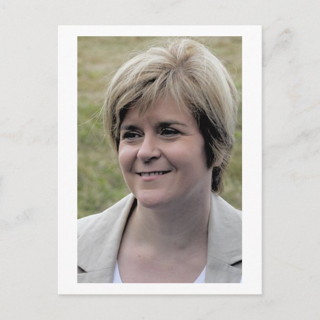 Postal Nicola Sturgeon Primera Ministra de Escocia (Anverso)