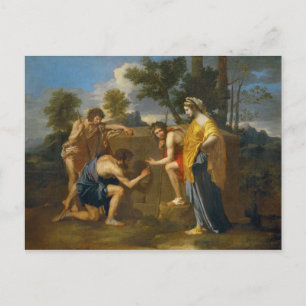 Postal Nicolas Poussin - Et in Arcadia ego