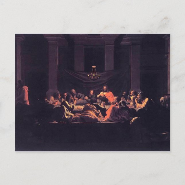 Postal Nicolas Poussin-Eucaristía (Anverso)