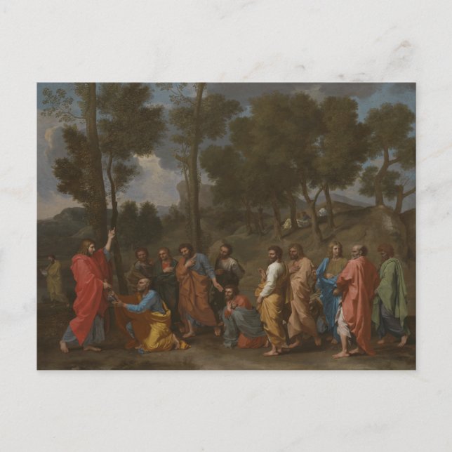 Postal Nicolas Poussin - Sacramento de la Ordenación (Anverso)