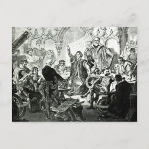 Postal Nicolaus Copernicus explica su teoría