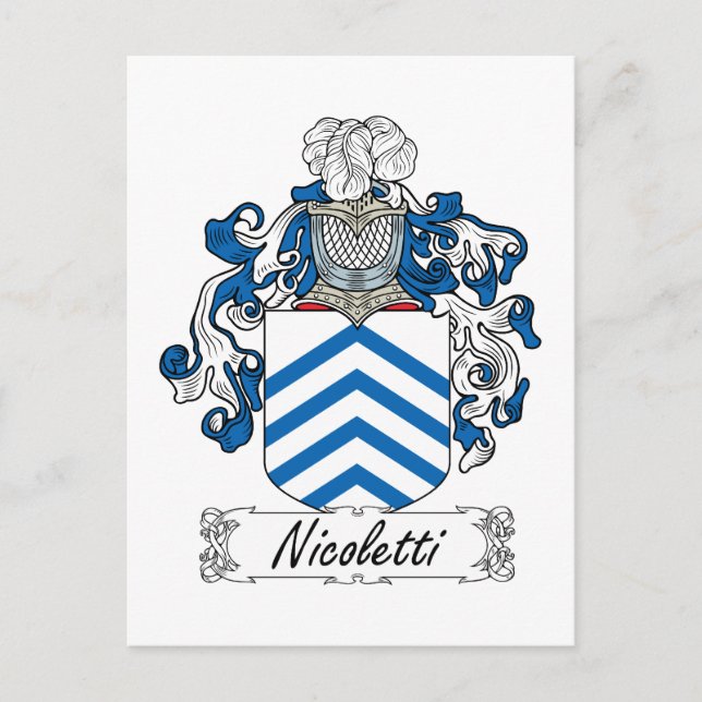 Postal Nicoletti Family Crest (Anverso)