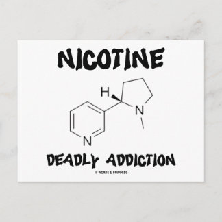 Postal Nicotina (Molécula química) Adicción mortal