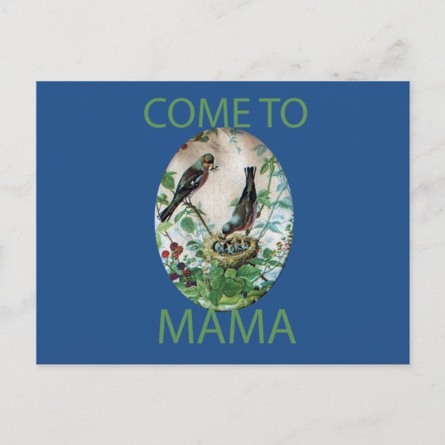 Postal Nido de alegría: El amor de la familia por el jove (Anverso)