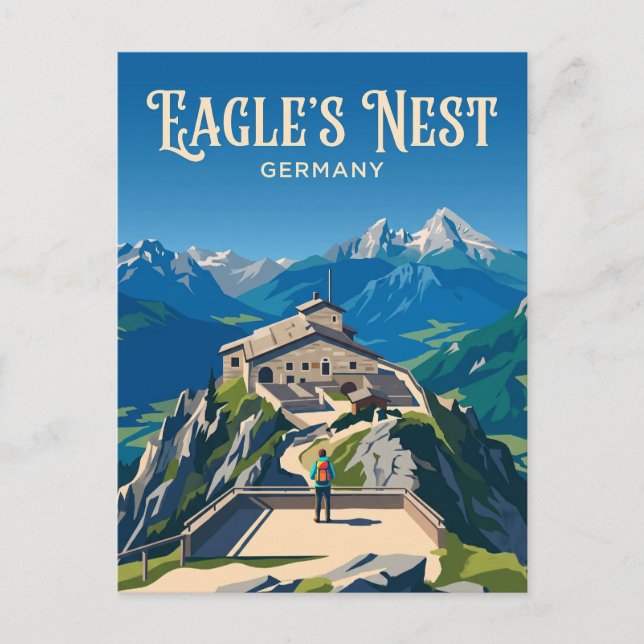 Postal Nido del Águila Alemania (Anverso)