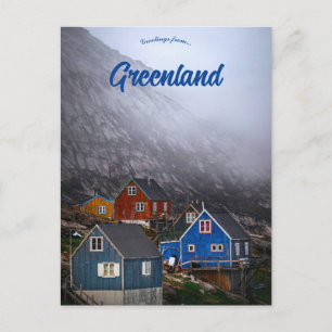 Postal Niebla barriendo Kullorsuaq Groenlandia