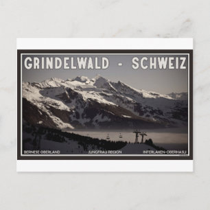 Postal Niebla Grindelwald