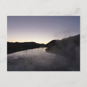 Postal Niebla matutina en el río Jackson en Grand Teton