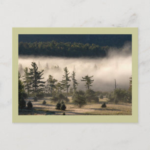 Postal Niebla matutina en los Adirondacks