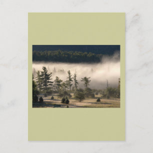 Postal Niebla matutina en los Adirondacks