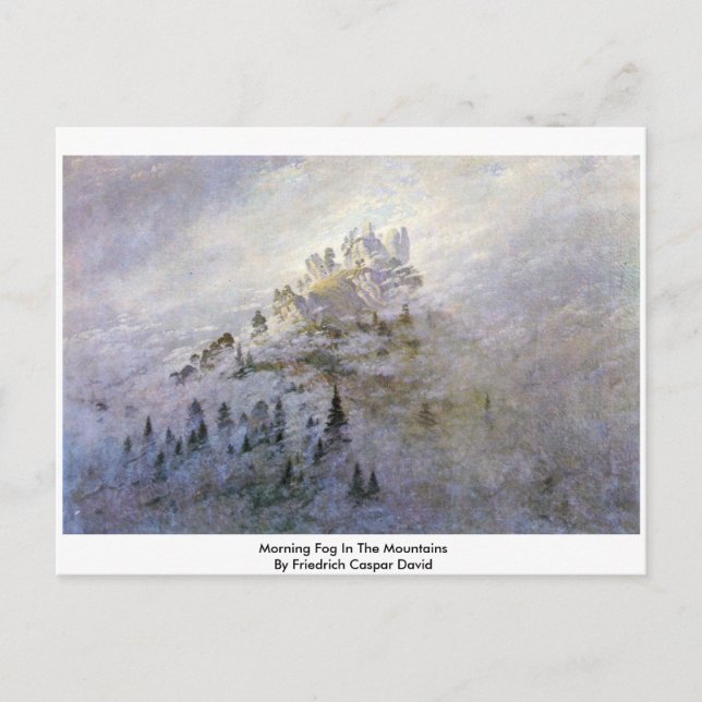 Postal Niebla Por La Mañana En Las Montañas (Anverso)