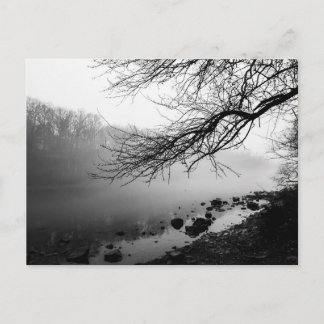 Postal Niebla sobre el río Scioto, Dublin, Ohio