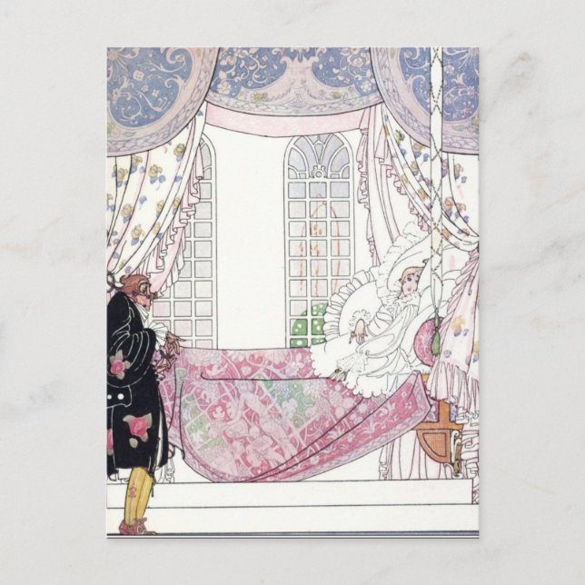 Postal Nielsen en polvo y crinolina (Anverso)