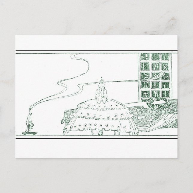 Postal Nielsen en polvo y crinolina (Anverso)