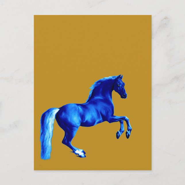 Postal Nieto del Godolphin Arabian ... Caballo Azul (Anverso)