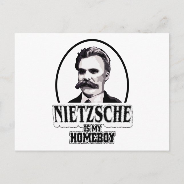Postal Nietzsche Es Mi Homeboy (Anverso)