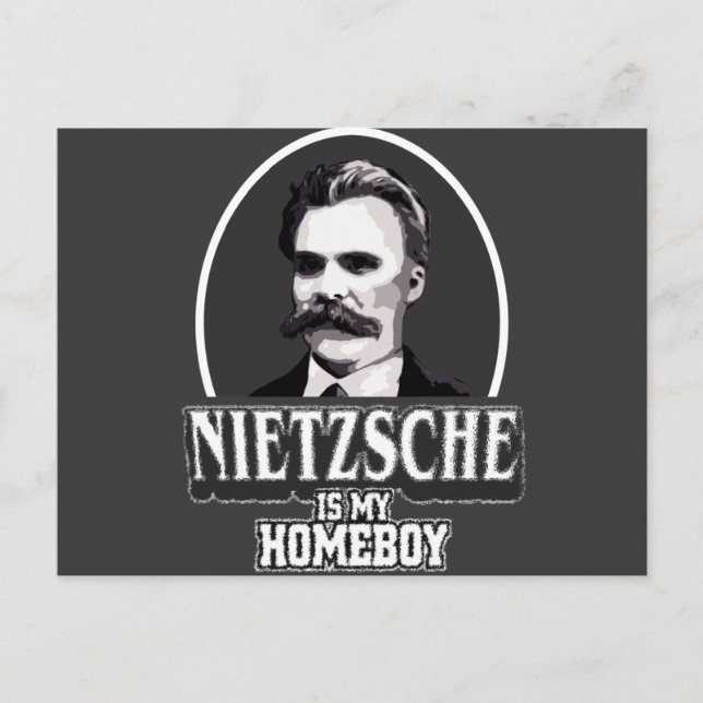 Postal Nietzsche Es Mi Homeboy (Anverso)