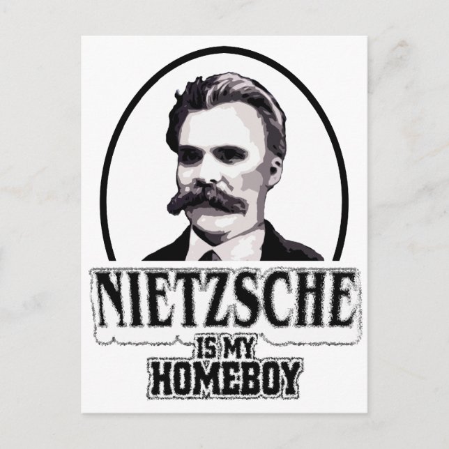 Postal Nietzsche Es Mi Homeboy (Anverso)