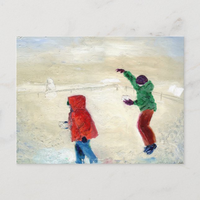 Postal ¡Nieve! 2014 (Anverso)