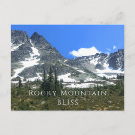 Postal Nieve coronada por Rocky Mountains