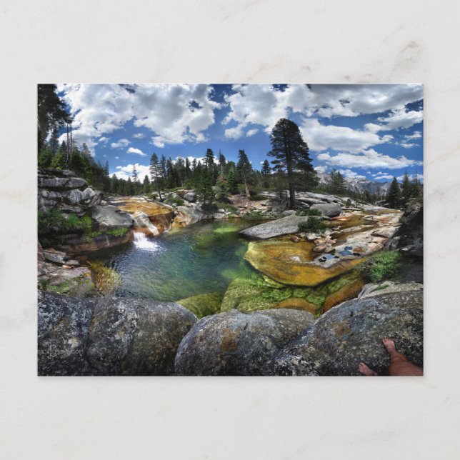 Postal Nieve Creek Waterfall Hole Natación - Yosemite (Anverso)