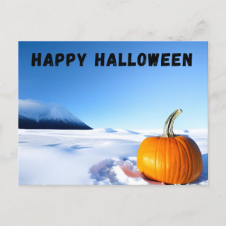 Postal Nieve de Halloween