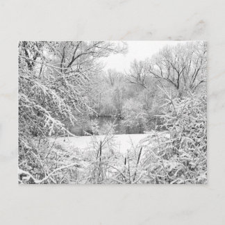 Postal Nieve de invierno al río Huron