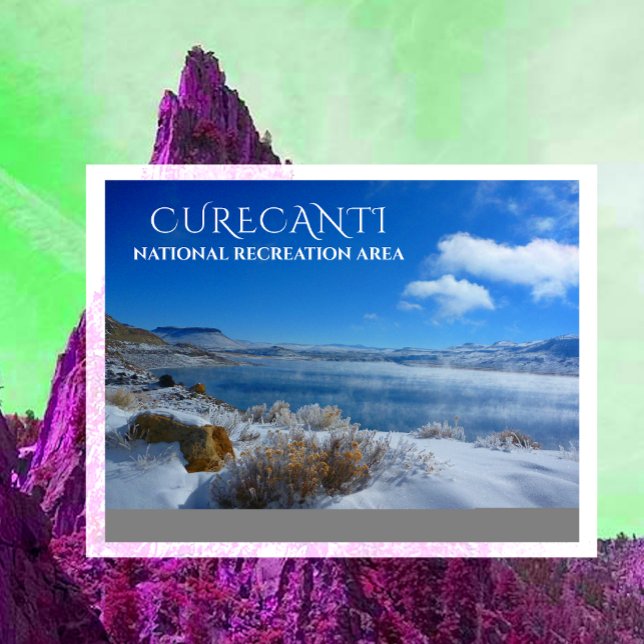 Postal Nieve de invierno en Blue Mesa Reservoir, Curecant (Subido por el creador)