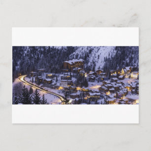 Postal Nieve de montaña Courchevel