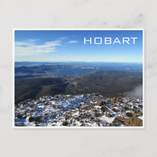 Postal nieve de montaña de hobart