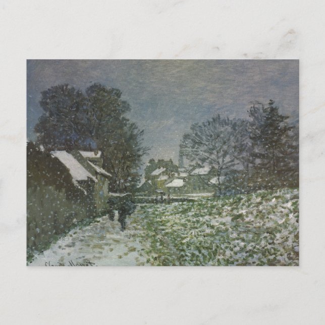 Postal Nieve en Argentina por Claude Monet (Anverso)
