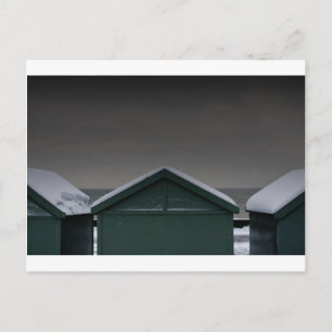 Postal Nieve en cabañas Brighton Beach