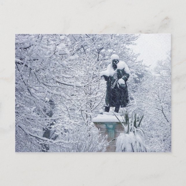 Postal Nieve en Cardiff (Anverso)