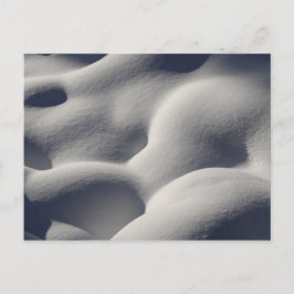 Postal Nieve espumosa, montones de sorbos, naturaleza abs